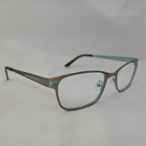 Wittnauer Accessories - Wittnauer Eyeglass Frames Miranda Full Rim Chocolate Mint Bronze Green Brown Way